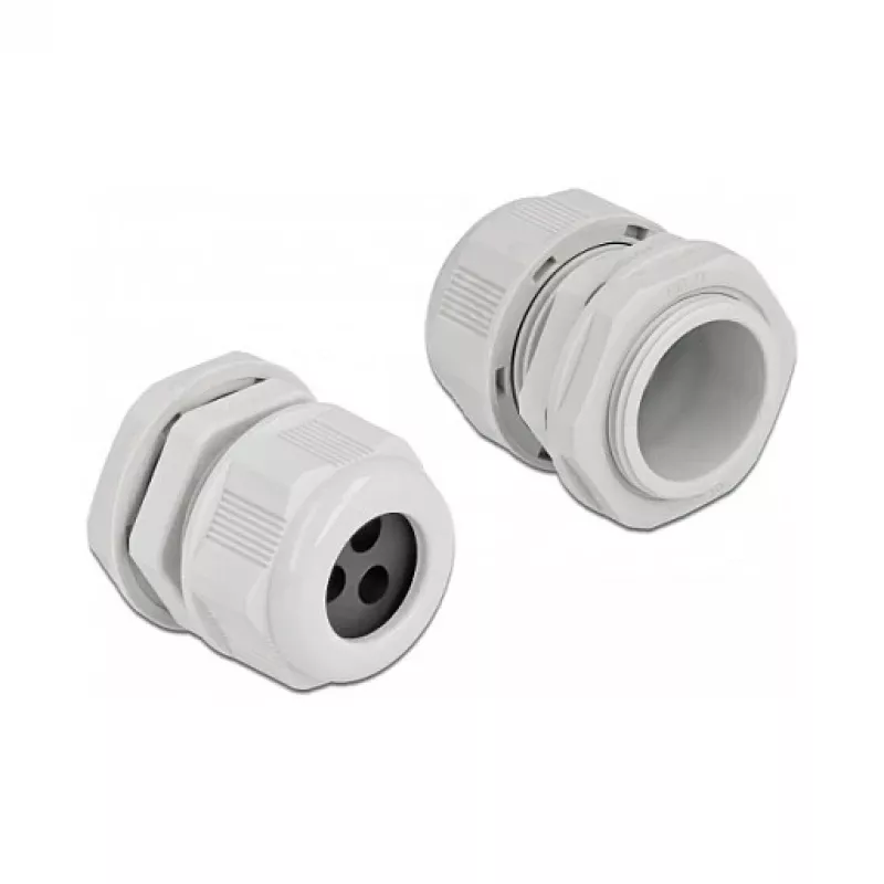 Dławik kablowy DeLOCK 60378 Szary Plastik 2 szt.