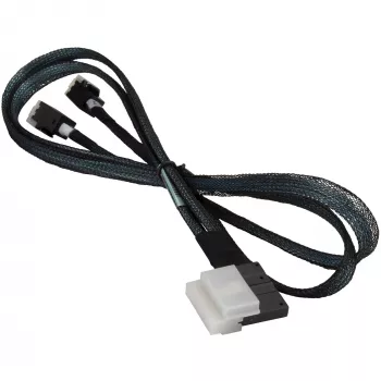 Kabel SAS Supermicro CBL-SAST-0826 Slimline SAS na 2x MiniSAS 0,7 m czarny