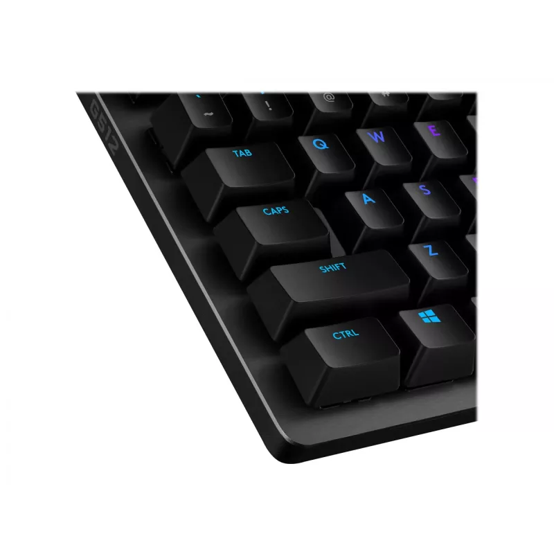 Logitech Gaming G512 - Tastatur - Hintergrundbeleuchtung - USB - QWERTY - Spanisch - Tastenschalter: GX Brown Tactile - Kohle