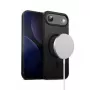 Kompatybilne z MagSafe hybrydowe etui ochronne Crong do iPhone'a — Frost Czarny (model CRGHFMIP1766ABLK)