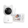 XENON X7202 Inteligentna kamera dla dziecka z monitorem, Wi-Fi, 2,4 GHz, 3 MP, komunikacja dwukierunkowa, SD, Biały