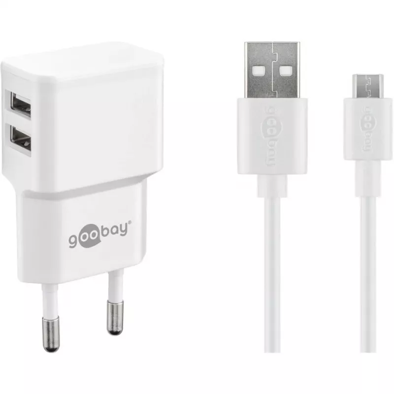 Goobay 44985 Kabel do telefonu komórkowego biały
