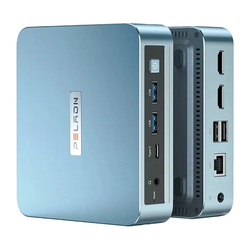 Mini PC Peladn WI-6 N150 — 16GB RAM, 512GB SSD, kompaktowy komputer stacjonarny