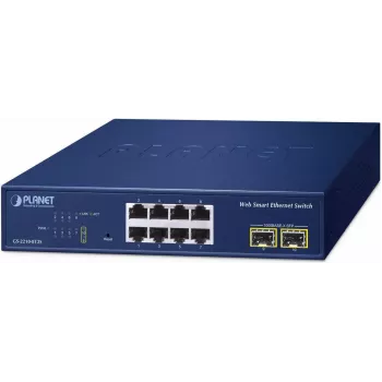 Przełącznik zarządzalny PLANET 8-portowy 10/100/1000T + 2-portowy L2 Gigabit Ethernet