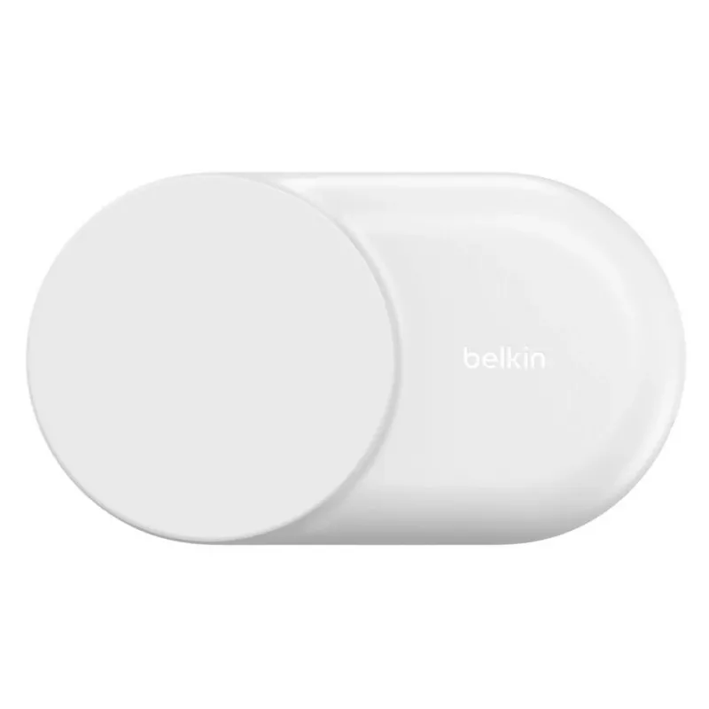 Ładowarka wewnętrzna Belkin UltraCharge 25 W Qi2 3 w 1 magnetyczna UE biała okrągła