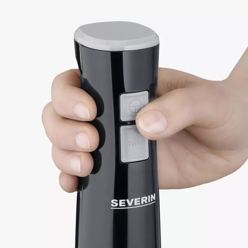 Blender ręczny Severin SEV SM 3770, blender zanurzeniowy, 170 W, czarno-szary