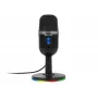 Mikrofon studyjny BLOW ze statywem LED — przewodowy USB 2.0, 20–16000 Hz, czułość -50 dB, 237 g