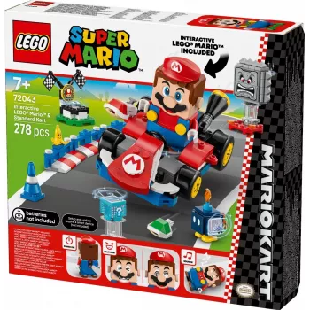 LEGO Zabawka konstrukcyjna 72043 Super Mario Interaktywny Mario Kart ze standardowym gokartem