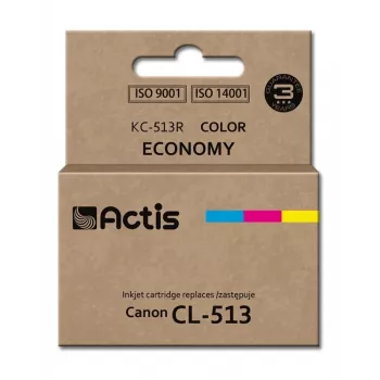 Tusze Actis KC-513R (zamiennik Canon CL-513; Standard; 15 ml; kolor: cyjan, magenta, żółty)