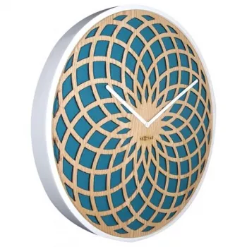 NeXtime klok 3149tq Sun Large, Ø50 cm, Ścienny, Turkusowy