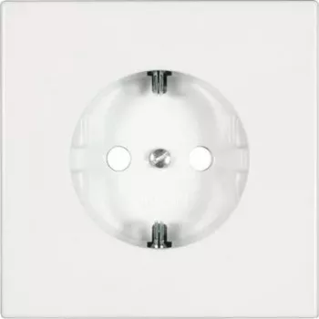 Gniazdko typu F jung LS 1520 WW — 250 V, 16 A, białe, duroplast, 70x70 mm