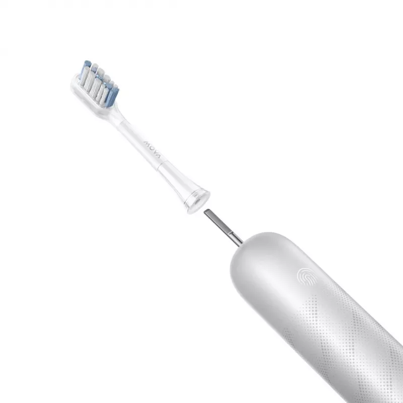Szczoteczka elektryczna MOVA Fresh Pro Adult Sonic srebrny — 4 tryby, bateria Li‑Ion, wbudowany zegar