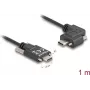 Kabel DeLOCK USB 2.0 USB Type-C męski na USB Type-C męski kątowy lewy/prawy PD 3.0 60 W 1 m