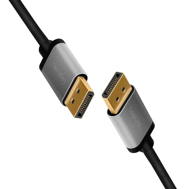 Logilink - DisplayPort-Kabel - DisplayPort (M) zu DisplayPort (M) - DisplayPort 1.2 - 5 m - Support von 4K 60 Hz, unterstützt 2K 165 Hz (2560 x 1440) 