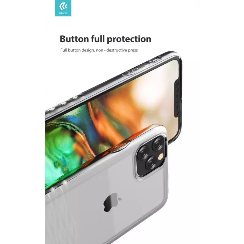 Etui na smartfona Devia z serii Ocean2 do iPhone 11 Pro Max, przezroczyste, ochronna osłona