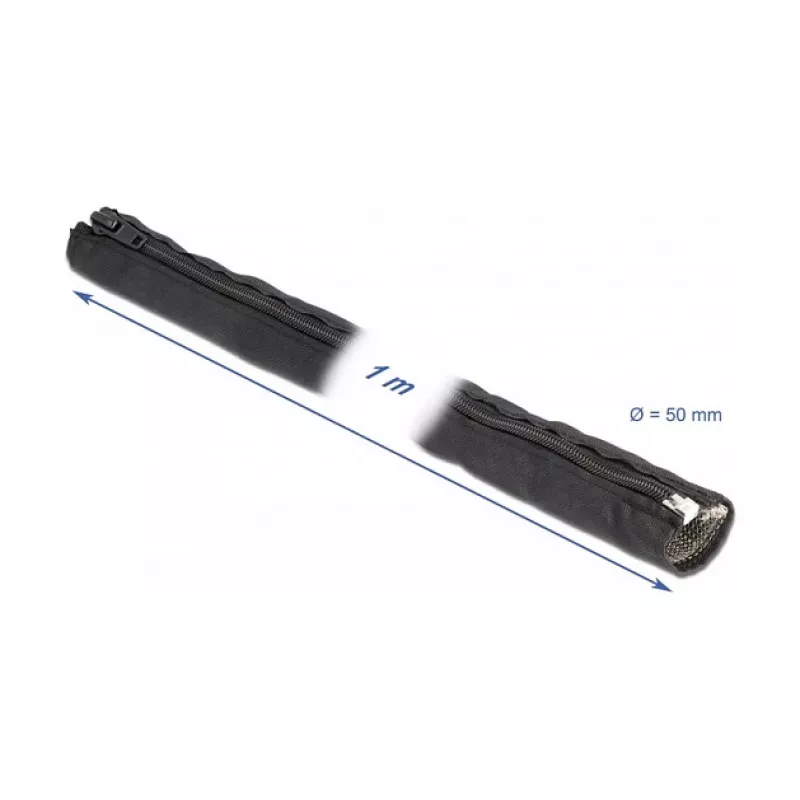 Oplot pleciony ekranujący EMI DeLOCK 20849 1 m x 50 mm czarny