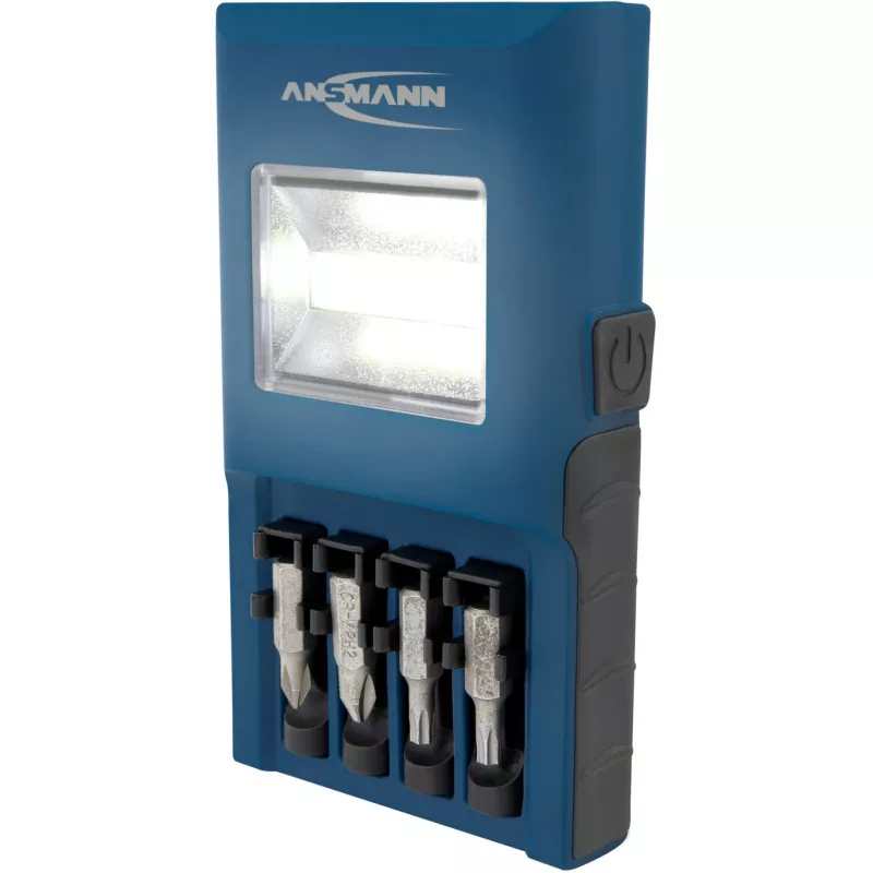 Lampa robocza ANSMANN WL180B z uchwytem na bity, niebieska