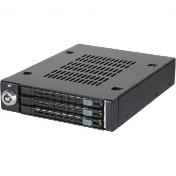 ICY DOCK - ToughArmor - MB993SK-B - 3x 2,5 SATA HDD & SSD in 1x 3.5 Einbauschacht Vollmetall-Wechselrahmen mit Sicherheitsschloss
