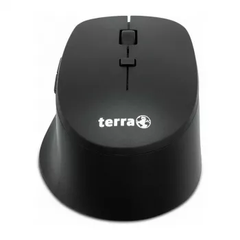 Bezprzewodowa cicha mysz USB Terra 4000 marki Terra — 6 przycisków, praworęczna, czarna