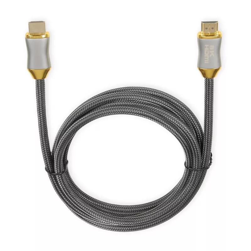Kabel HDMI IBOX HD08 2 m, HDMI Typ A męski–męski, HDMI 2.1, srebrny