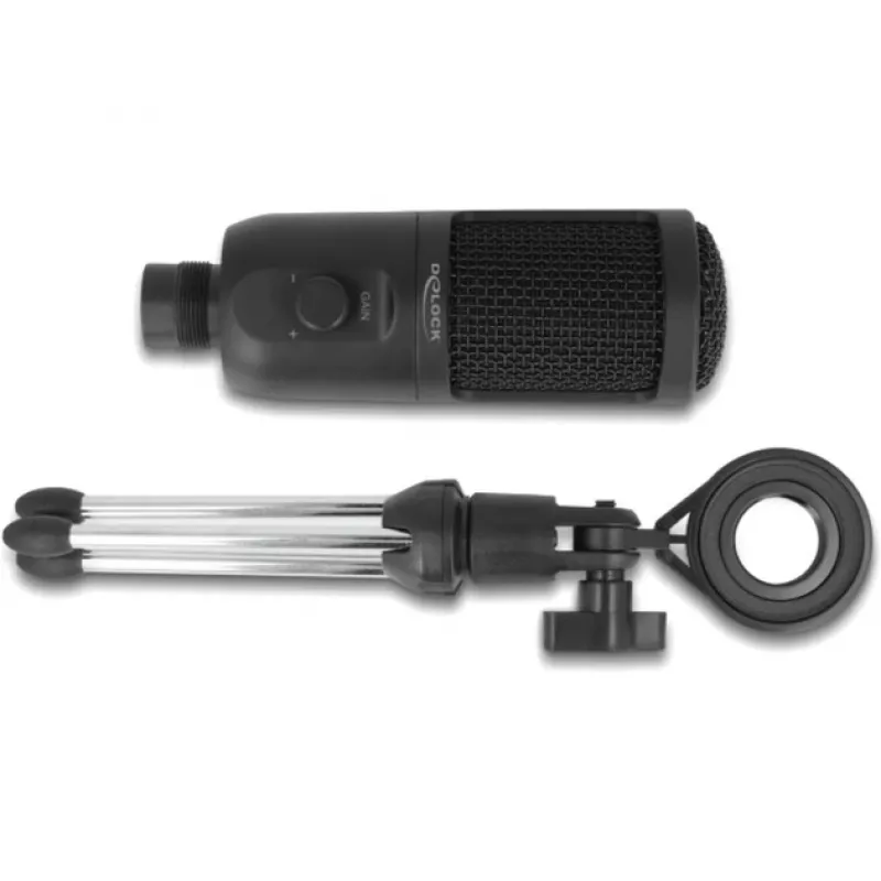 Delock - Mikrofon - USB - Czarny (66832)