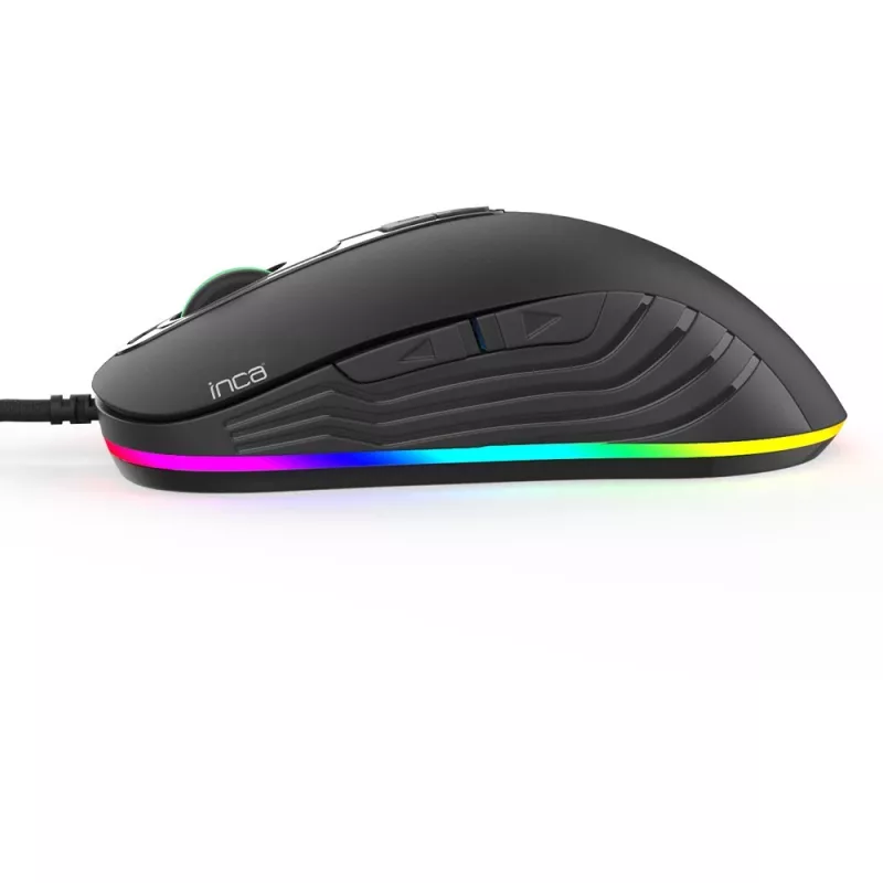 Mysz gamingowa INCA IMG-348 3200 DPI. RGB. 7 przycisków. USB. SW retail