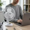 Adler | AD 7302 | Wentylator biurkowy | Biały | Średnica 23 cm | Liczba prędkości 2 | Oscylacja | 60 W | Nie