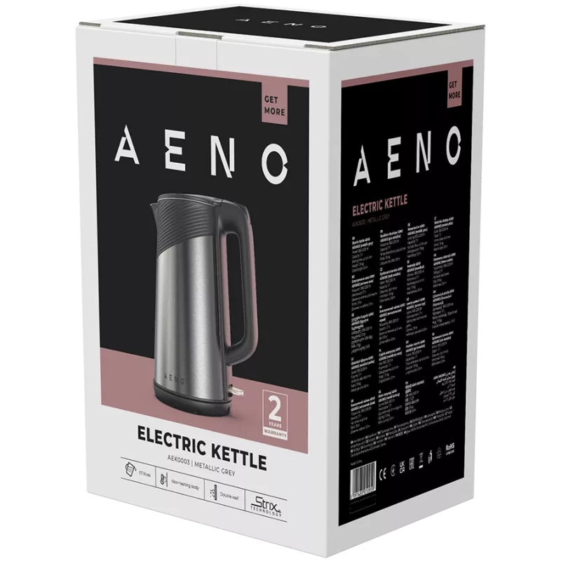 Czajnik elektryczny AENO EK3 1,7 L 2200 W Czarny