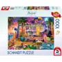Puzzle schmidt spiele Jeff Haynie 1000 elementów — przyczepa kempingowa nad morzem, malownicze puzzle 1000 elementów