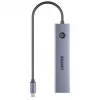 Unitek H1124AGY01 hub USB-C z 100W PD, HDMI 2.0, 2x USB‑A, 2x USB‑C, czytnik SD/microSD — aluminium