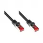Kabel sieciowy Alcasa 0,25m Kat. 6 S/FTP Czarny