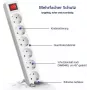 Listwa zasilająca helos CLASSIC 6-gniazdowa z kablem 3,0 m i przełącznikiem