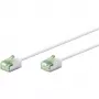 Goobay Ultra-Flexible CAT 8.1 Patch kabel cienki U/FTP Biały - extra-short plug 99.9% (74360)