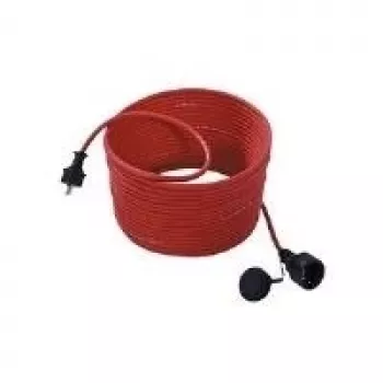 Kabel przedłużający Bachmann 343.373 15 m 1 gniazdo AC Zewnętrzny Czerwony