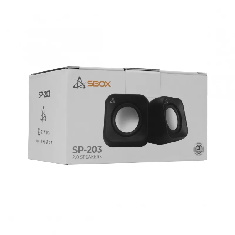 Głośniki Sbox SP-203 czarne, 20W