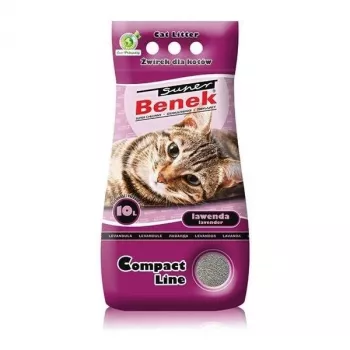 Certech Super Benek Compact Lavender - żwirek dla kota zbrylający 10 l