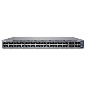 Juniper EX4100 48-Port 10/100/1000BaseT PoE+, 4x 10G SFP+ Uplink ports, 4x 25G SFP28 Stacking/Uplink ports, redundant fans, 1 AC PSU JPSU-920-AC-AFO included (optics sold separately) with Standard SW. TAA Compliant. (EX4100-48P)