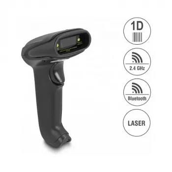 Ręczny skaner kodów kreskowych DeLOCK 90564 1D Laser Bluetooth USB