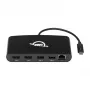 OWC Thunderbolt 3 Mini stacja dokująca, 5 portów, łączy z dwoma wyświetlaczami 4K, złącze Gigabit Ethernet, zintegrowany kabel