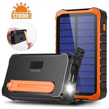Powerbank Propper Solar 12000mAh szary