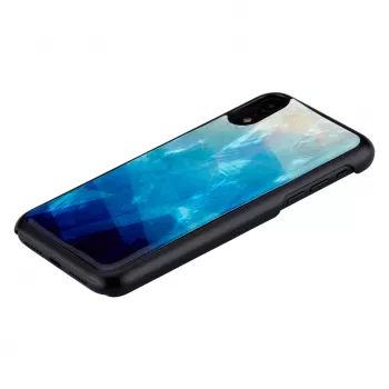 Etui na smartfona iKins do iPhone XR — niebieskie jezioro na zewnątrz, czarne wewnątrz