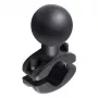 RAM Mounts Rail Clamp Ball Base do rur 1,25 inch – 1,875 inch, czarne aluminium