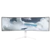 Curved monitor Arozzi Nova 49 inch (124.5 cm) Dual QHD 5120×1440 LED VA, 32:9, 4 ms, USB hub, speakers, biały