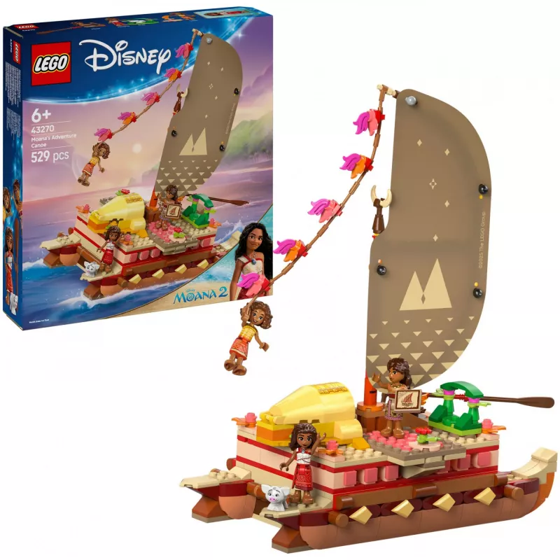 LEGO 43270 zestaw Klocki i Klocki — 529 elementów, 3 minifigurki, 260×120×220 mm, 0,198 kg, srebrny