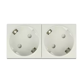 Gniazdo ścienne DELOCK 81325 CEE 7/3, 250 V, 16 A, białe, ABS, 45×90×40 mm (5 szt.)