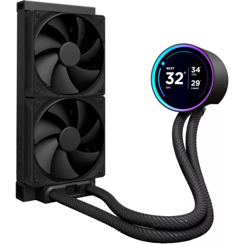 NZXT KRAKEN Elite V2 240 Liquid Cooling Display Czarny RL-KN24E-B2 (RL-KN24E-B2)