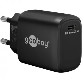 Goobay 65367 Ładowarka sieciowa do laptopów, smartfonów, tabletów – czarna