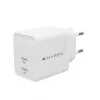 Ładowarka HYPER HJG35EU do urządzeń mobilnych, słuchawek, zestawów słuchawkowych, smartfonów, zegarków, biała, szybkie ładowanie, do użytku wewnętrznego