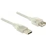 Kabel USB DeLOCK 83884 USB 2.0 3 m przezroczysty