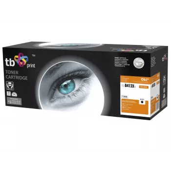 Toner TB Kompat. S OKI B412/B432, Czarny, Nowy 412XN